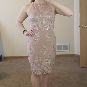 Lace Bodycon Formal Dress